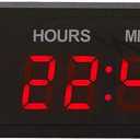 LED Countdown Clock Safety Event Timer with Remote and Buttons for 1.8'' 9 Digits