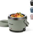 Crock-Pot Portable Electric Lunch Box 20-Ounce Food Warmer Moonshine Green | Ideal for Travel On-the-Go | Keeps Food Spill-Free Warm & Tasty | Dishwasher-Safe