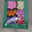 6 Pcs Diwali Lotus Lamp Decorations, Led Waterproof Flameless Lotus Tea Lights with Water Lily Pad, Home Garden Pond Indian Temples Pooja Gifts