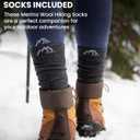 Merino.tech Merino Wool Base Layer Women Set - Heavyweight, Lite, Midweight Merino Thermal Underwear for Women Top, Bottom (Gray, L)