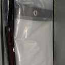 8X20FT Clear Waterproof Tarps (Increase Grommets, 33FT Windproof Rope Ties) Heavy Duty Poly Tarpaulin Outdoor Rainproof Covering, Clear Plastic Vinyl Tarp for Patio Covering Henhouse Porch Canopy