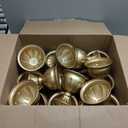 Rtteri 20 Pcs Mini Gold Metal Vase Wedding Flowers Gold 5.1inch Tall Metal Compote Vase Bulk Table Centerpieces Decoration for Wedding Party Anniversary Ceremony Birthday
