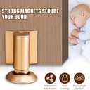 2026 New Door Wedge Stopper, Magnetic Doors Stoppers for Bottom of Door, No Drill Invisible Doorstops for Inside Door, Heavy Duty Magnetic Doors Catch Holder to Keep Doors Open