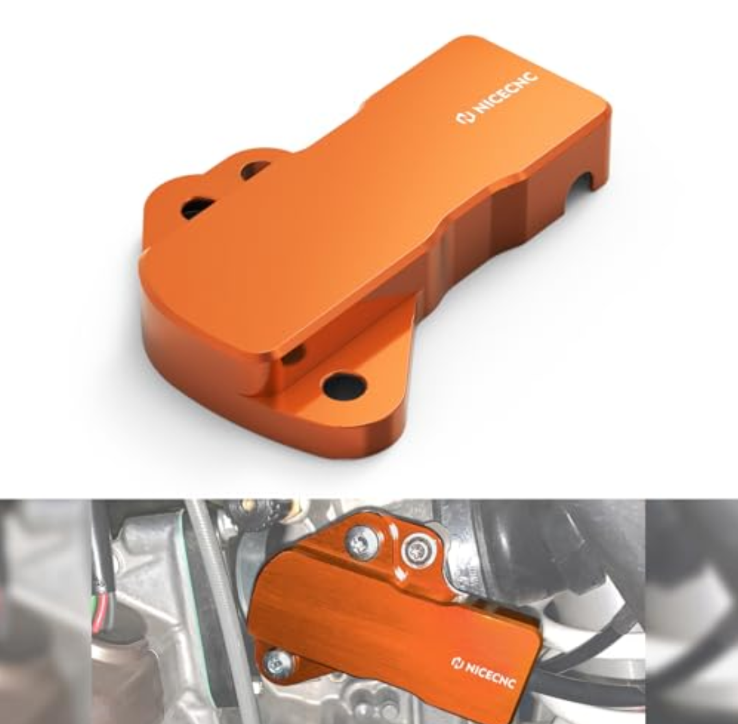 NICECNC Orange Motorcycle TPS Sensor Guard Protector Compatible with KTM XC-W250 EXC250 EXC300 2018-2023 300 XC-W 2019-2023 250XC TPi 300XC TPi 2020-2022 EXC150 TPi XCW150 TPi 2020-2023 See Fiment