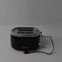 MELLERHOME RetroMod 2 Slice Toaster, Retro Looks with Upgraded Advanced Components, 7 Browning Levels, 3 Functions (Reheat, Defrost, Cancel), Removable Crumb Tray, Under Base Cord Storage, Black