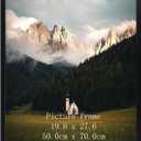 Mountain 19.7x27.6 Puzzle Frame Black, 50x70cm Picture Frame for 1000 Pieces Puzzles Wall Display, Single