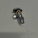 Eastman Multi-Turn Dual Outlet 3-Way Shut-Off Valve, 1/2 Inch CPVC x 3/8 Inch OD Compression, Chrome Plated, 04349LF