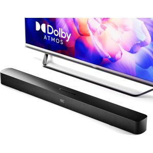 GEOYEAO Soundbar, 2.1 Speaker with Dolby Atmos, 190W Six Speakers 37 inch Sound Bars for TV, Bluetooth & HDMI-ARC Surround Sound System with HDMI-ARC/Optical/AUX/Bluetooth Connection
