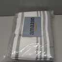 Homaxy Premium Kitchen Towels 18x 28, Large Cotton 380 GSM Kitchen Hand Towels, Stripe and Terry Dish Towel, Highly Absorbent Tea Towel Set with Hanging Loop, 6 Pack, Grey