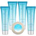 OPPEAL OCEAN SPA IMPRESSION Travel Size Toiletries 5 in 1 Sets, 1 oz Shampoo and Conditioner, Body Wash, Lotion & 0.7 oz Hotel Soaps Bulk, 250 Pcs Hotel Amenities, Perfect Coconut Scent