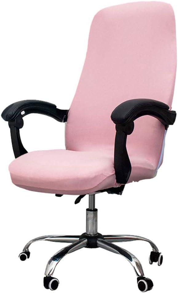 Melaluxe Office Chair Cover - Universal Stretch Desk Chair Cover, Computer Chair Slipcovers (Size: L) - Pink