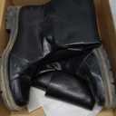 Jiuguva Medieval Pirate Boots Men Renaissance Costume Boots High Tube Steampunk Shoes Halloween Cosplay Costume Accessories (11, Black)