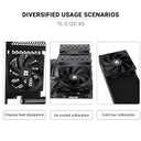 Thermalright TL-C12C X5 CPU Fan,Black Cooling, Fan in The unlit VersionEstablish Ties or Contact PC Fan with 1550RPM Speed, 120mm Computer Case Cooler,PWM Control for Case and Liquid Cooler