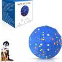 Smart Interactive Dog ToysNew E-TPU Material Automatic Moving, Crazy Bouncing and Rotating Interactive Dog Ball,IPX7 Waterproof Design,Pet Active Rolling Ball for Medium and Large Dogs (Blue)