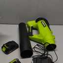 Leaf Blower, Electric Cordless Leaf Blower with 2 Batteries and Charger, 2 Speed Mode, Lightweight Cordless Blower for Blowing Leaves, Patio Cleaning, Blowers for Lawn Care and Dust