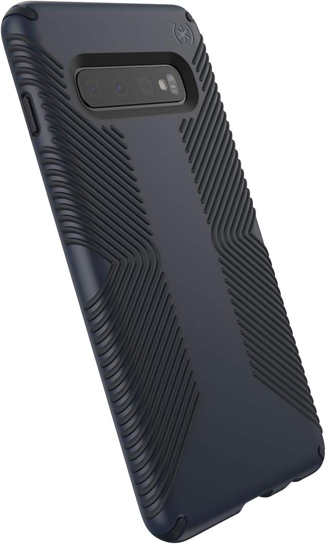 Speck Products Presidio Grip Samsung S10+ Case, Eclipse Blue/Carbon Black
