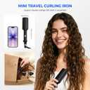 Crimper Hair Tool, Mini Hair Crimper for Women Heating up 390F, Waver Curling Iron with Europe UK Adapter Plug, Double Voltage Crimping Iron for All Style (9.5 Inch/1.5 Inch)