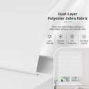 MYshade Cordless Zebra Blinds for Windows with Free-StopDual Layer Shades for Day & Night Privacy and Light Filtering, Perfect for Home & Bedroom, Easy to Install(White,22" W x 50" H)