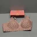 Women's Wireless Jelly Bra, Lift Supportive Full Coverage Plus Size Comfort Deep V Everyday Bra,Large