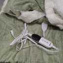 blunique Heated Blanket Electric Blanket Twin Waffle, 62x84 Inches Sherpa Fleece Fast Heating Blanket 6 Heating Levels & 10 Hours Auto Off ETL Certification, Sage Twin