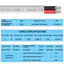 14 Gauge Marine Wire,100ft 14 AWG 14/2 Duplex Marine Grade Wire Tinned Copper Boat Electrical Cable for Automotive Boat Speakers RV Solar Outdoor