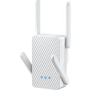 WiFi 6 Extender Signal Booster, Longest Range up to 19980 sq.ft for Home, AX3000 Dual Band WiFi Repeater