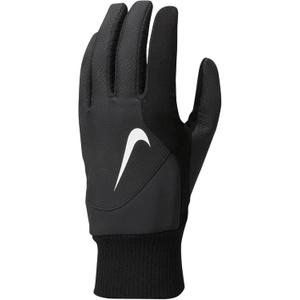 Nike Therma-FIT Cold-Weather Golf Gloves (1 Pair) - Touchscreen Fingers, Suede-Palm Grip for Cool & Wet Rounds, Knit-Cuff (Medium, Black | White)