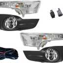 Pair Fog Light & Corner Turn Signal Lamp w/Wiring Fit for 2013-2015 Altima NI2531118