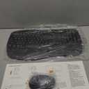 MEETION Ergonomic Keyboard and Mouse Wireless Combo, Wave Keys Natural Typing, 2.4G USB Receiver Wireless Keyboard with Wrist Rest, 4 Adjustable DPI Optical Mouse, Computer/Laptop/Windows/Mac, Black