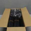 VTRIN 10 Tier Shoe Rack Tall Large Capacity 50 Pair Wide Shoe Organizer with Two Hooks Sturdy Metal Shoe Shelf for Entryway, Closet, Bedroom (Black)