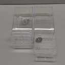 No Mess Bird Feeder Water Dispenser Set, Parakeet Cage Accessories, Bird Feeder and Waterers in Cage for Cockatiels, Finches, Lovebirds, Budgies, Canaries (White)