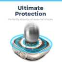 2 x Power Theory Designed for Apple Watch Ultra and Apple Watch Ultra 2 Screen Protector - Easy Install, Premium Full body Protection, Hard Bumper Case with Tempered Glass for iWatch (Black, 49mm)