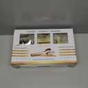 N9R 300PCS Gold Plastic Silverware, Heavy Duty Gold Plastic Cutlery Set Disposable Flatware Dinnerware, 100 Forks, 100 Spoons, 100 Knives, Perfect for Party, Wedding and Daily Use