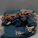 Boho Throw Blanket for Couch Sofa Bed, 100% Cotton Woven Quilt with Tassel 80x90, Super Soft Muslin Blanket with Floral Printed, Decorative Reversible Bed Blanket/Cover for All Seasons