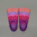 Kids Swim Fins,Short Youth Fins Swimming Flippers,Swim Training Fins for Lap Swimming,for Children Girls Boys Beginners (XXS [US Kids 11.5-13])  Rainbow-B