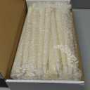 Treela 24 Pcs Flameless Taper Candles Battery Operated Bulk Fake Candles Light LED Candle Sticks Flickering Tapered for Wedding Anniversary Decoration(Basic,11 Inch,Ivory)