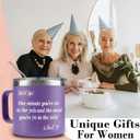 WECACYD 70th Birthday Gifts for Women - Funny 70 Year Old Birthday Gift Ideas - Unique Turning 70 Happy Birthday Gifts for Female Friends, Mom, Grandma, Her, Sister, Wife- 14oz Christmas Mug Purple