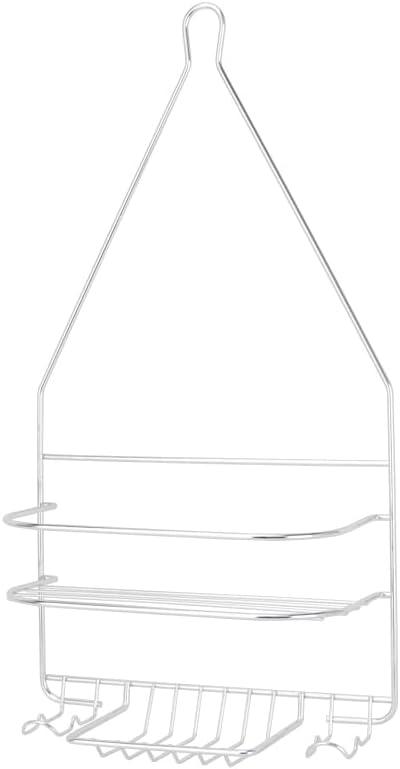Rocky Mountain Goods Shower Caddy - Rust Proof high Grade Steel - Designated Tiered Shelves for Shampoo/soap - Razor Hangers - Includes Secure Suction Cup (Chrome)