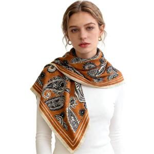 35 Inch Large Square Scarf Headscarf Fashion Scarves Hair Scarf Night Sleeping Scarfs Neck Scarves for Women BA25
