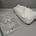 Water-Repellent Fabric Shower Curtain Liner - Hotel Quality Machine Washable, 3 Heavy-Duty Magnets with Rustproof Grommets & Weighted Hem, Standard Size 72x72in White