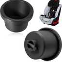2 Pcs Cup Holder Replacements Compatible with Britax One4Life Car Seats, Single Cup Holder for Child Car Seats, Dishwasher Safe, Easy Snap Installation Durable (Black)