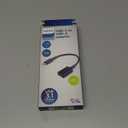 Philips USB C Male to USB A Female Adapter, 15W 6 inch Type A, 3.0 Adapter Port, Compatible with MacBook Pro/Air, iPhone 16 Pro/Max, Samsung Galaxy S24/S23/S22, 5 Gbps Transfer Speed, Black, SWU7113A/27