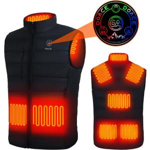 DOACE Upgraded Heated Vest for Men and Women, Smart Electric Heating Vest, Lightweight Heated Jacket (Battery Not Included) (XX-Large)
