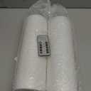 4" x 12" Flameless LED Waterproof Remote Pillar Candles, Timer Battery Operated Flickering Large Plastic White Outdoor Candles (Long Lasting 420 Hours, Pack of 2)