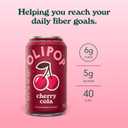 OLIPOP Prebiotic Soda Pop, Cherry Cola, Pantry Pack Packed with Prebiotics, Fiber, and Botanicals, Gluten Free, GMO Free, 12oz (12-Cans) (EXP 08/15/27)