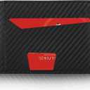 RFID Wallet for Men, Leather Mens Wallet with 2 ID Windows, Stylish in Gift Box, Perfect Gifts for Men(Black)