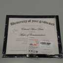 upsimples Marco de certificado con plexigls transparente, marcos de grado de diploma de fotos de 8.5 x 11 pulgadas para pared y mesa, negro, 1 paquete