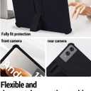 for TECLAST T65 13.4 inch Tablet Protective case, Shockproof Lightweight Silicone Protective Cover with Stand, Child-Friendly Protection, Easy to Clean Design,Black