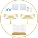 Round backdrop stand 5ft with Round Ring for Decoration - Sturdy Gold Metal Circle Balloon Arch Frame for Wedding, Birthday Party, Baby Shower & More Events (Gold, 6.5FT)