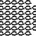 Mounts Clips for Govee Pro Permanent Outdoor LED Lights H706, Bracket Holder for Govee Pro Version Outdoor LED Light (Black, 40